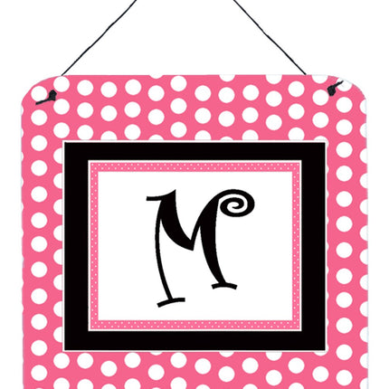 Caroline's Treasures Letter M Initial with Pink/Bl