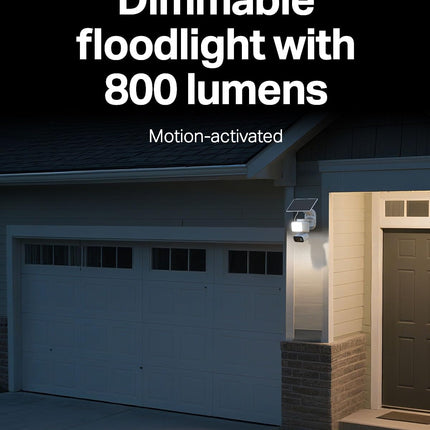 Tapo 2K Dimmable Floodlight Security Camera Outdoor Wireless w/Solar Panel, Pan/Tilt, 360� AI Tracking, Free Person/Vehicle Detection, Works w/Alexa and Google Assistant, SD/Cloud (Tapo C615F KIT)