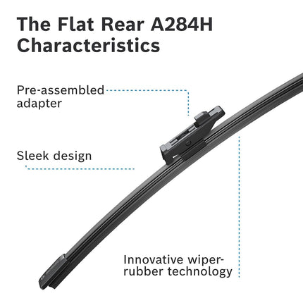 Bosch Rear Wiper A 284 H - Excellent Cleaning Performance - Replacement Blade for Back Windscreen - 1 Blade, 280mm