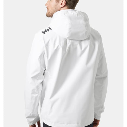 Helly Hansen Men's Crew Hooded Midlayer Jacket 2, White, 3XL