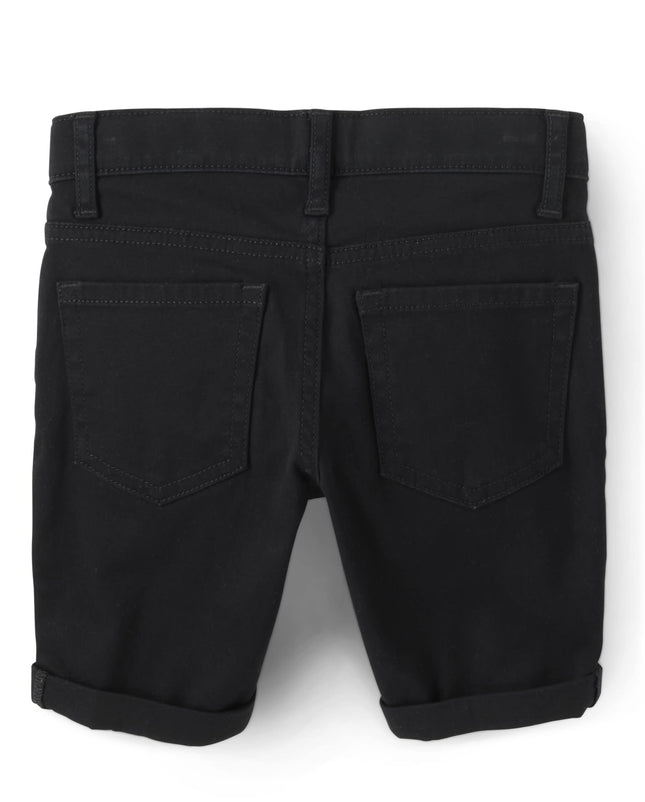 The Children's Place Girls' Solid Skimmer Shorts, Black, 16 Slim