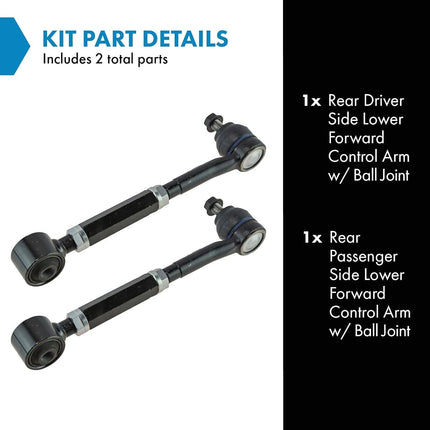 Rear Lower Forward Control Arm LH & RH Kit Pair Set of 2 for Rav4 SUV