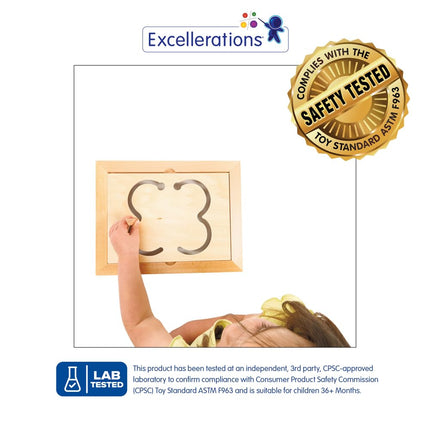 Excellerations Premium Kids Wooden Prewriting Skills Tracing Template 13 inches by 10 inches Multipack Set, Preschool, Homeschool, Kids, Educational, PreK, Ages 3, 4