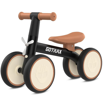 Gotrax Baby Balance Bike 1-2 Years, 7" Front&Rear Silent Wheels, Sturdy Steel Frame 66 lbs Load, Quick 2-Min Assembly, CPC Certified, Comfortable Soft Seat, Toddler Birthday Gift for Boys&Girls Yellow