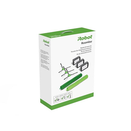 iRobot Roomba Authentic Replacement Parts - Roomba e, i, & j Series Replenishment Kit, (3 High-Efficiency Filters, 3 Edge-Sweeping Brushes, and 1 Set of Multi-Surface Rubber Brushes)