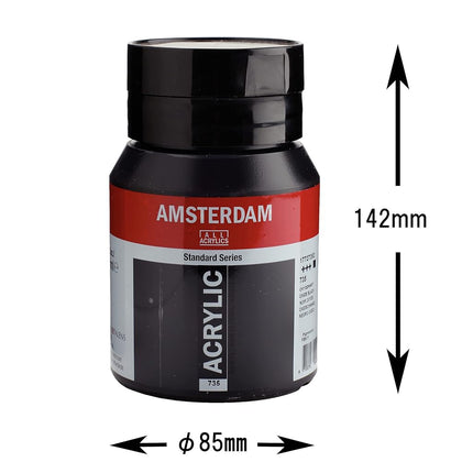 Amsterdam Acrylic Paint 500ml Bottle : OXIDE BLACK