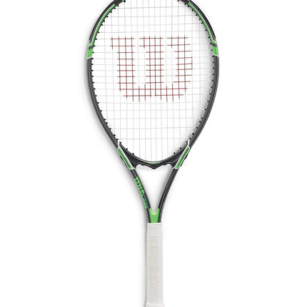 Raquette de tennis Wilson Tour Slam cordée, 4 1/2 pouces, noir/vert