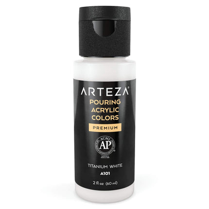 ARTEZA Acrylic Pouring Paint - Titanium White High