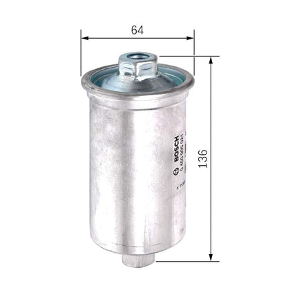 Bosch F5021 Car Gasoline Filter - Separates Particles from Fuel - Protects the Injection System