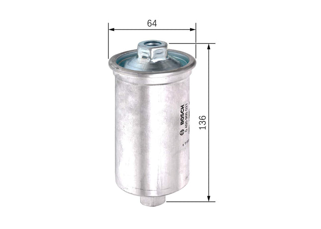 Bosch F5021 Car Gasoline Filter - Separates Particles from Fuel - Protects the Injection System