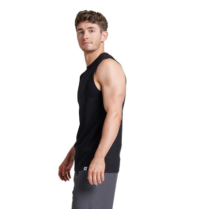 Russell Athletic Men's Essenital Muscle T-Shirt, Black, Large