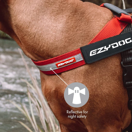 EzyDog Express Harness - Comfortable Dog Harness for Small, Medium and Large Dogs, Easy to Fit, Padded, Reflective (XL, Green Camo)