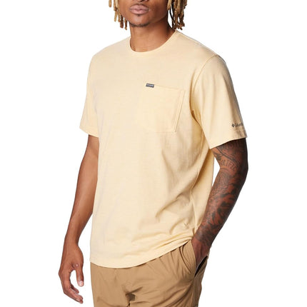 Columbia Men's Thistletown Hills Pocket Tee, Light Camel Heather, Medium