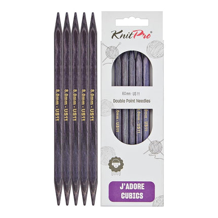 KnitPro J’Adore Cubics Double Pointed Needles 6" (