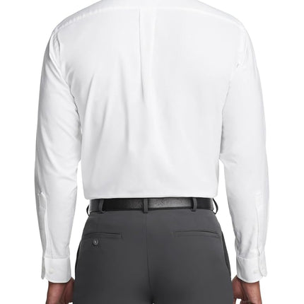 Van Heusen Men's Dress Shirt Regular Fit Oxford Solid, White, 17.5" Neck 34"-35" Sleeve