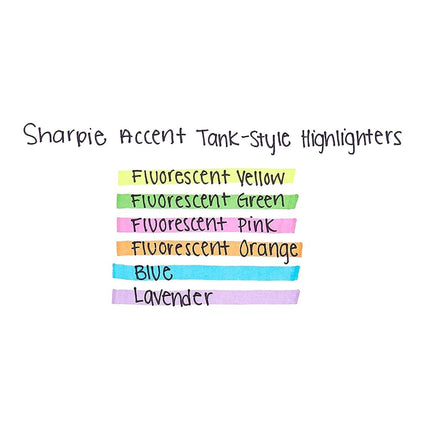 Sharpie Accent Tank Highlighters, Chisel Tip, Fluorescent Yellow, 4-Count (Pack of 2)