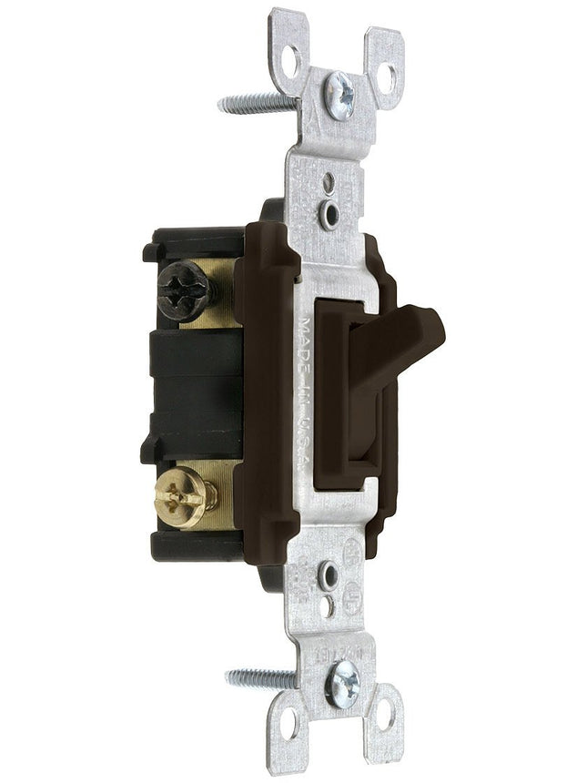 Leviton 15 Amp, 120 Volt, Toggle Framed 3-Way AC Q