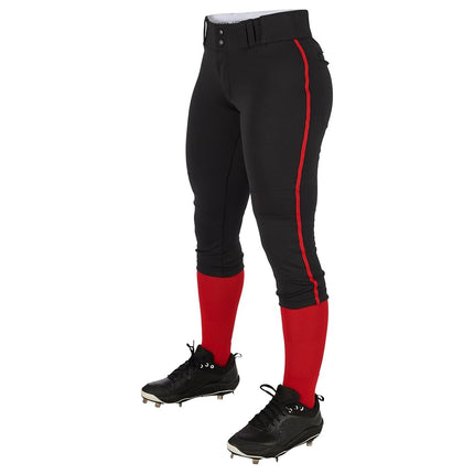 Champro Women's Tournament Low Rise Softball Pants with Side Piping