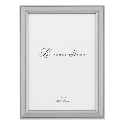 Lawrence 750157 5-Inch x 7-Inch Metal Silver Pictu