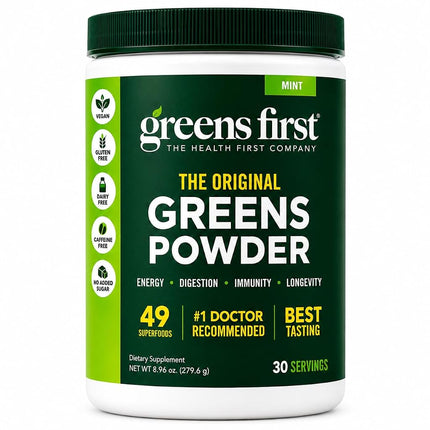 Greens First Original - 30 Servings - Nutrient Rich-antioxidant Superfood, 9.95 Ounces