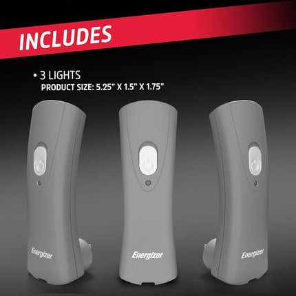 Energizer Weatheready Rechargeable Compact Handheld Light, Plug-in Rechargeable LED Light, Automatic Power On Emergency Flashlight, Built-in Rechargeable Battery Included