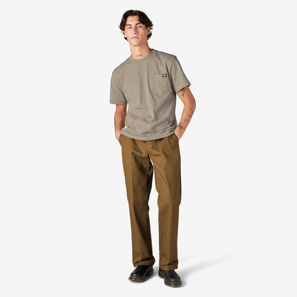Dickies Men's Short Sleeve Heavyweight Crew Neck Tee, Desert Sand, 4X-Large