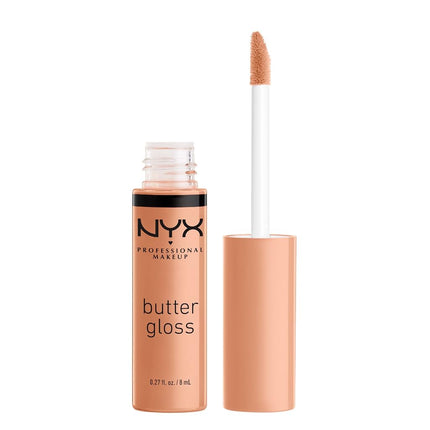 NYX PROFESSIONAL MAKEUP Brillant à Lèvres Butter Gloss, 3 Couleurs, Angel Food Cake, Crème Brûlée, Madeleine, 8 ml, Lot de 3