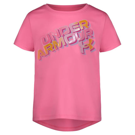 Under Armour Girls' Short Sleeve Shirt, Crewneck, Lightweight and Breathable, Provence Purple Heart, 2 Years