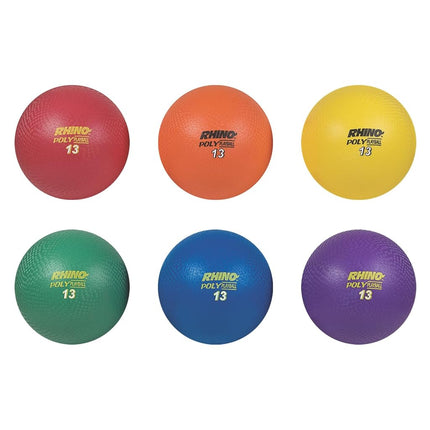 Champion Sports PX13SET Rhino Poly Playground Ball Set, Multicolored, 13" Diameter
