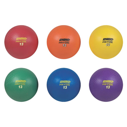 Champion Sports PX13SET Rhino Poly Playground Ball Set, Multicolored, 13" Diameter