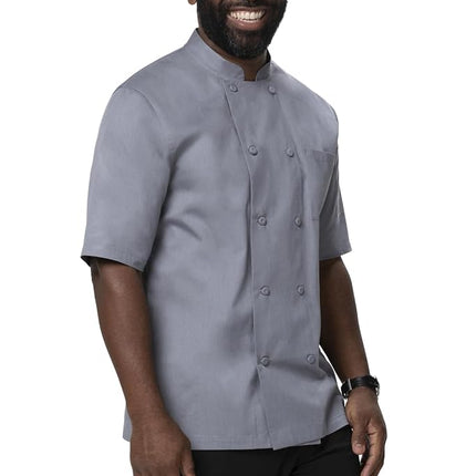 Chef Works Men's Montreal Cool Vent Chef Coat, Grey, XS
