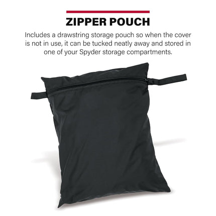 UltraGard Essentials Can-Am RT 2010-2019 Full Cover - Weather & Water Resistant Protection, Elastic Hem, Antenna Flaps, Rustproof Grommets, Windshield Liner, Zippered Pouch - Black
