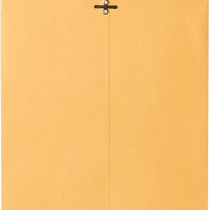 Mead Clasp Envelopes, Mailing Envelopes, 10” x 13” Manila Envelopes with Clasp Closure, Legal Size, Brown Kraft Paper Mailer for Filing, Shipping, Home Office, Business, School, 15 Pack (76022)