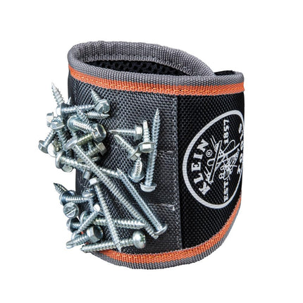 KLEIN TOOLS Tradesman Pro Magnetic Wristband 55895 Black with Orange/Gray
