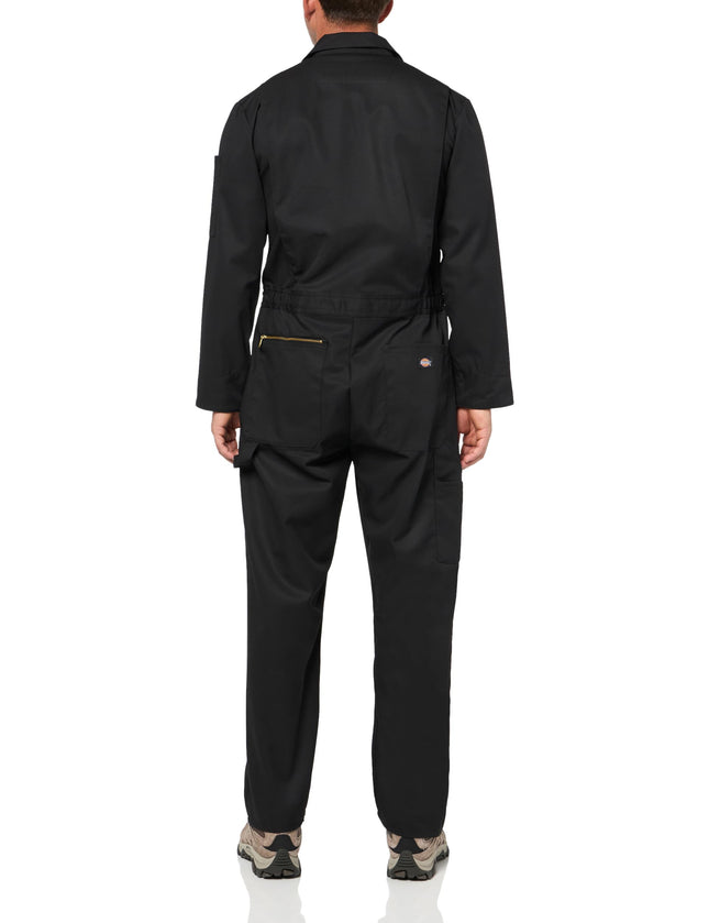 Dickies Mens Deluxe Blended Long Sleeve Coveralls, Black, 1X
