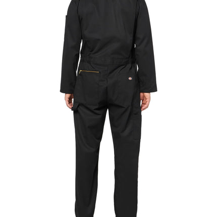 Dickies Men's Deluxe Blended Long Sleeve Coveralls, Black, 1X Short