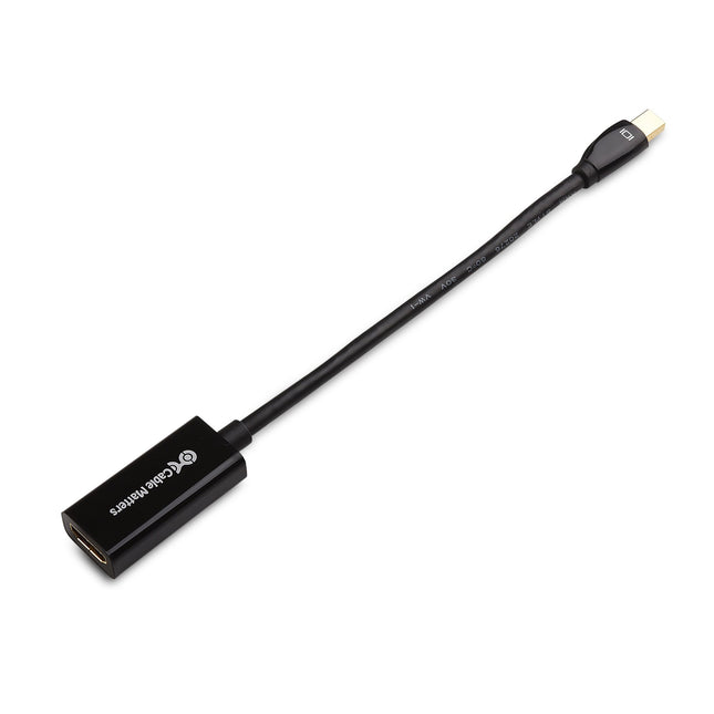Adaptador Cable Matters Mini DisplayPort a HDMI 4K (Mini DP a HDMI) en negro - Compatible con puertos Thunderbolt | Thunderbolt 2