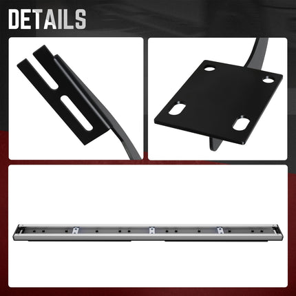 DNA MOTORING 6 Inch Wide Flat Running Boards Side Step Bars Compatible with 1999-2016 Ford F250 SD F350 SD F450 SD Super Crew Cab, STEPB-A-0018