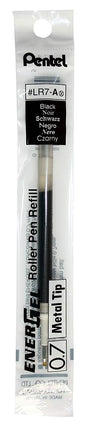 Pentel Liquid Gel Refill - Black (Box of 12 Refills) 1 - Pack, LR7-A