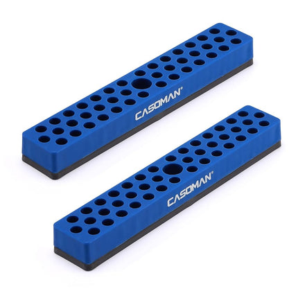 CASOMAN 2PCS 1/4" Hex Bit Organizer with Magnetic 