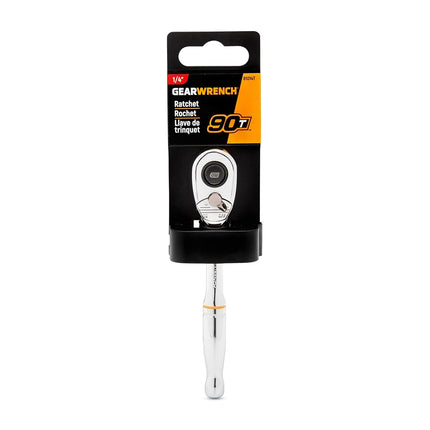 GEARWRENCH 1/4" Drive 90-Tooth Quick Release Teardrop Ratchet | 81014T