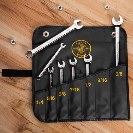 KLEIN TOOLS 68400 Combination Wrench Set, 7-Piece