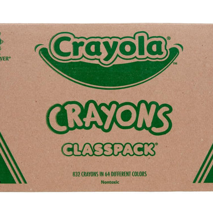Crayola 832 Ct Crayon Classpack, 64 Assorted Color