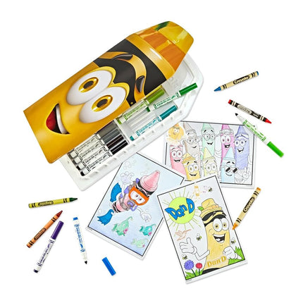 Crayola Coloring Set with Limited Edition Yellow Art Case, Limited Edition Crayons, 50+ Pieces, Gifts for Kids
