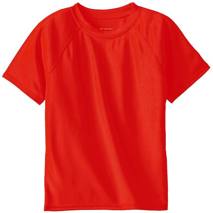 Kanu Surf Big Boys' Solid Swim Shirt, Red, X-Small (6)