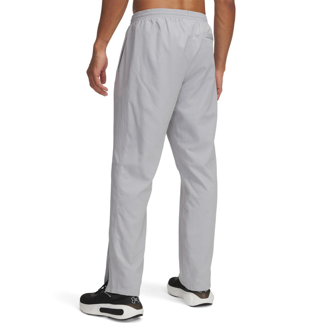 Pantalon de survêtement coupe-vent tissé Under Armour Rival pour homme, (011) Mod Gray/Mod Gray/White, Medium Tall