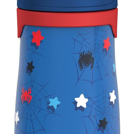 THERMOS Vacuum Insulated Stainless Steel 10oz Straw Bottle, Spidey and His Amazing