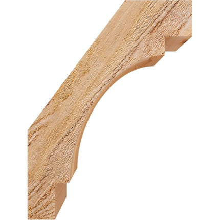 Ekena Millwork BRC04X12X16MRC00RWR 4"W x 12"D x 16"H Merced Rough Sawn Knee Brace, Western Red Cedar
