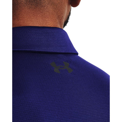Under Armour Men's Tech Golf Polo, (468) Sonar Blue / / Black, XS