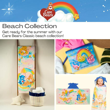 Franco Collectibles Care Bears Classic Beach/Pool Waterproof Swimsuit, Makeup, Toiletries Pouch, (Officially Licensed Product)